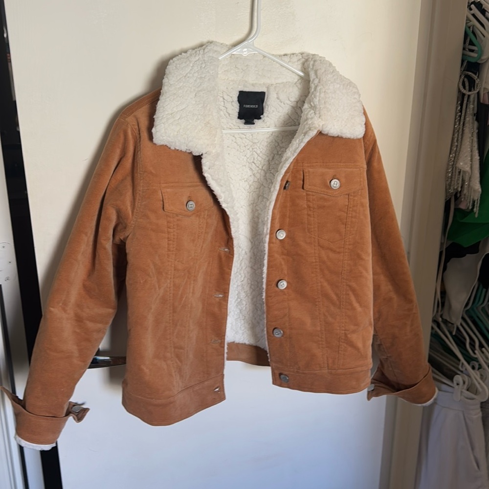 Sherpa lined trucker jacket